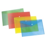 Φάκελος με κουμπί Α4 4 χρώματα Υ32x24εκ.