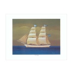 Λιθογραφία Ιστιοφόρο 30x40εκ.