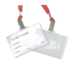 Καρτελάκι οριζόντιο pp με κόκκινο κορδόνι 9,2x5.9εκ. 50τμχ.