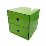 Next συρταριέρα 2 συρτάρια πράσινη Υ22x23x21εκ.