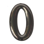 Αριθμός πλαστικός αυτοκόλλητος χρωμίου Ν.0