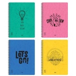 Next τετράδιο σπιράλ Rebellion 4 θέματα 140 φύλλα 4 σχέδια 17x25εκ.,