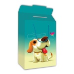 Next χάρτινη τσάντα κουτί Σκυλάκι Υ22x16,5x6,5εκ. Δυνατότητα εκτύπωσης