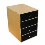 Next συρταριέρα classic μαύρη Α4 Y36x33x24εκ.