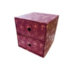 Next θήκη με 2συρτ. "Μωβ-ροζ" Υ15,5x30,5x29,7εκ.