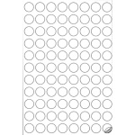 Markin ετικέτες αυτοκόλ. πολυέστερ ø20mm 88/φ 10φ Α4