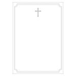 Next κηδειόχαρτο/αγγελτήριο μνημοσύνου Α4, 120γρ. πακέτο 50 φύλλων ασημί