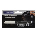 Centropen μαρκαδόρος λευκός ανεξίτηλος 1,2χιλ.