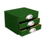 Next συρταριέρα 3συρτ. classic πράσινη - μεταλ. λαβές Υ21x22x23εκ.