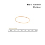 Λάστιχα Νο 6 40 Øx1.4x1.4χιλ. (100gr)