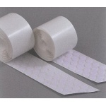 Αυτοκόλλητα στρόγγυλα λευκά με velcro16χιλ. 1000ζεύγη