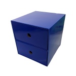 Next συρταριέρα 2 συρτάρια μπλε Υ22x23x21εκ.