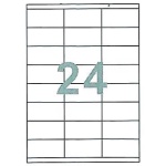 Fleks ετικέτ. αυτοκόλ. λευκές 70x37mm 24/φ 100φ Α4