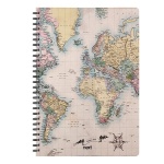 Next trends world map II τετράδιο σπιράλ 2 θέματα 70 φύλλα 21x29εκ.