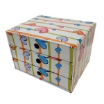 Νext συρταριέρα 3συρτ. "Καρδούλες" Α5 Υ17x20x25εκ.