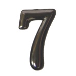 Αριθμός πλαστικός αυτοκόλλητος χρωμίου Ν.7