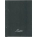 Next μενού εστιατορίου fabric μαύρο με 10 ζελατίνες και βίδες 24x32εκ. Δυνατότητα εκτύπωσης