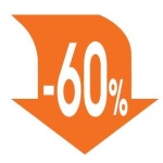 Next αφίσα "Βέλος -60%" για βιτρίνες 34x32εκ.