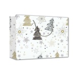 Next χάρτινη τσάντα Χριστουγέννων έλατα Υ40x46x14εκ.