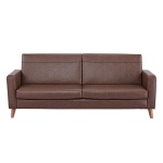 Καναπές κρεβάτι τριθέσιος Nextdeco Soho καφέ Υ81x201x90εκ.