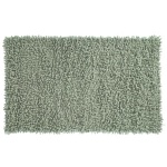 Χαλάκι μπάνιου Shaggy I πράσινο 45x75εκ.