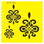 Στένσιλ πλαστικό "Μοτίβο 9" 16x16εκ.  (ST0149)