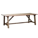 Τραπέζι Nextdeco Tribeca ανακυκλωμένο ξύλο teak - mahoni Υ73x90x180εκ.