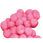 Πομ πομ 2εκ. φουξ 100 τεμάχια