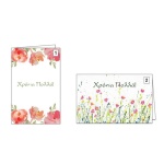 Ευχετήριες κάρτες ονομαστικής γιορτής 12x17εκ, 2 σχέδια κοκτέηλ