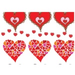 Χαρτόνι "καρδιές 1" 50x70εκ. 300γρ.