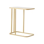 Τραπεζάκι μεταλλικό Nextdeco κίτρινο Υ55x45x25εκ.