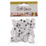 Μάτια αυτοκόλλητα οβάλ 12xιλ 100τεμ