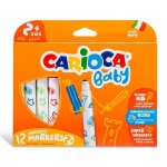Carioca μαρκαδόροι Baby 12 χρώματα για παιδιά 2+