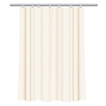 Κουρτίνα μπάνιου με 12 κρίκους εκρού Υ200x180εκ.