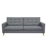 Καναπές κρεβάτι τριθέσιος Nextdeco Soho γκρι Υ81x201x90εκ.