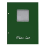 Next wine list με παράθυρο basic πράσινο 23,5x32εκ