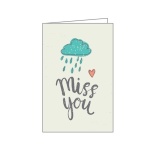 Ευχετήρια κάρτα μου λείπεις 12x17εκ.