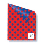 Rainbow χαρτόνι πουά κόκκινο-μπλε 2 όψεων 50x70εκ.