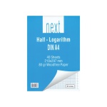 Next μπλοκ ημιλογαριθμικό 2κύκλων Α4 21x29,7εκ. 40φ.