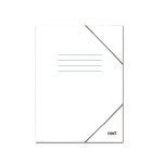 Νext φάκελος λευκός fbb με λάστιχο Υ35x25x0εκ. Δυνατότητα εκτύπωσης