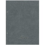 Next μενού εστιατορίου old leather γκρι με 10 ζελατίνες και βίδες 24x32εκ. Δυνατότητα εκτύπωσης