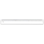 Ark χάρακας 30εκ. πλαστικός λευκός