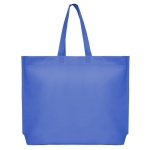 Τσάντα non woven μπλε σκούρο Υ40x54x10εκ πιέτα. Δυνατότητα εκτύπωσης