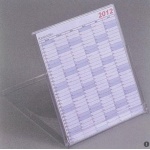 Βάση ημερολογίου πλέξι γκλας διάφανη 14,2x12,5x0.9εκ.