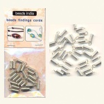 Ακροδέκτης-μεταλ. τελείωμα ασημί 4x2mm.