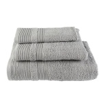 Πετσέτα μονόχρωμη 100% βαμβάκι πεννιε 550gsm 50x100εκ. σκούρο γκρι
