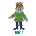 Αυτοκόλλητα υφασμάτινα "Πρίγκιπας" 3,5x5εκ.