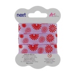 Κορδέλα κόκκινα λουλούδια gross 1,5εκ. x 3 μέτρα