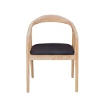 Καρέκλα ξύλινη Nextdeco Jackson μαύρη Υ79,5x56x62εκ