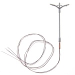 Φωτισμός υπαίθριος μεταλλικός μακέτας 1:100 ύψους 10εκ.( 5τεμ.)